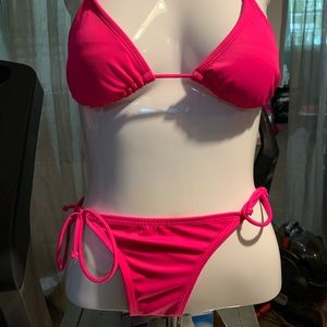 OP Ocean Pacific hot pink bikini size S